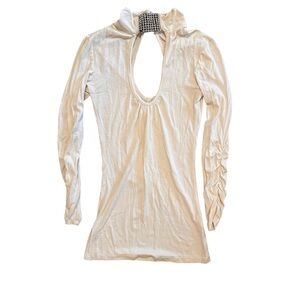 Elegant Cream 3/4 Long Sleeve Top